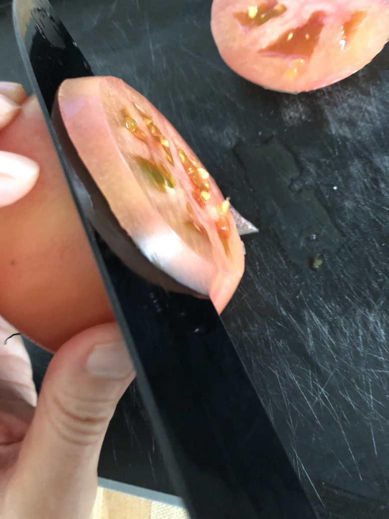 トマトの切り方